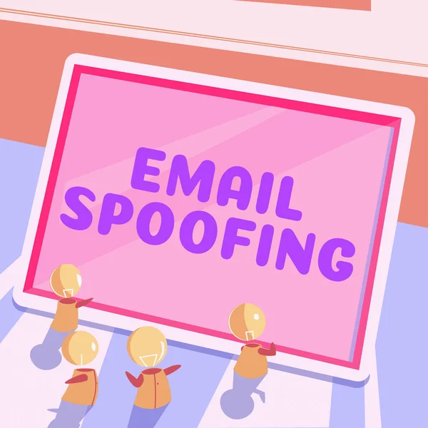 Konceptuální Zobrazení Email Spoofing Business Přístup Zabezpečit Přístup Obsah Mailového — Stock fotografie