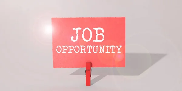 工作机会 商业概况 就业机会或获得工作的机会 — 图库照片