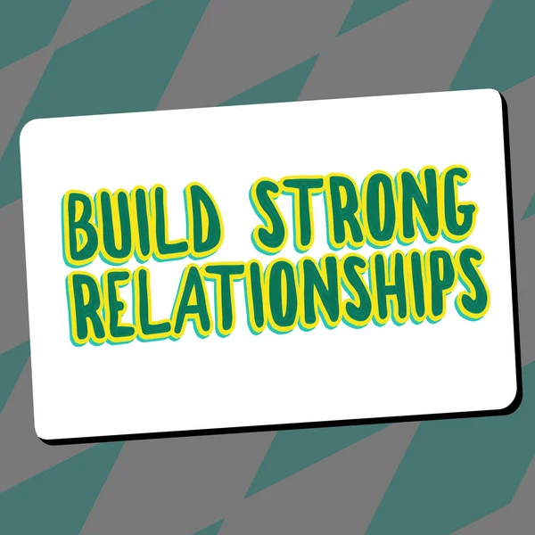 콘셉트 Strong Relationships 비즈니스 접근좋은 리뷰를 서비스 — 스톡 사진