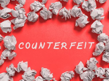 Sahte belge sunan metin başlığı, aldatmak amacıyla başka bir şeyin sahtesiyle yazılmış sözcük.