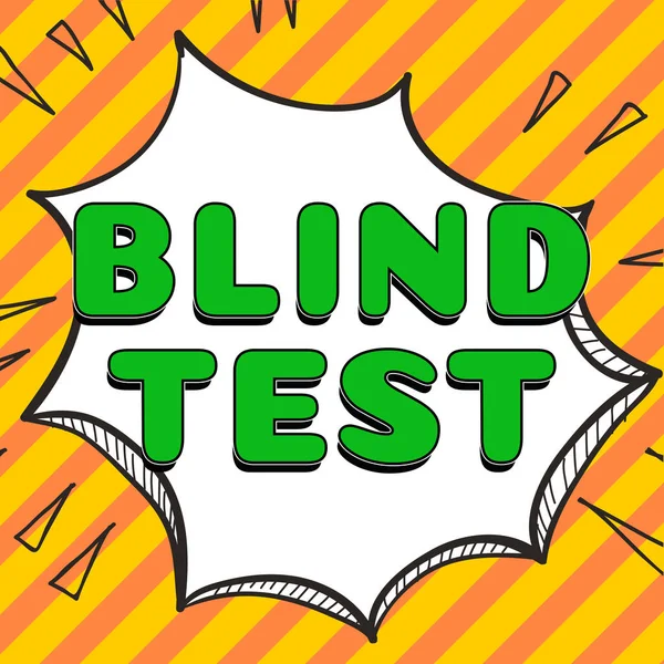 Handschrifttekst Blind Test Internet Concept Sociale Betrokkenheid Met Een Persoon — Stockfoto