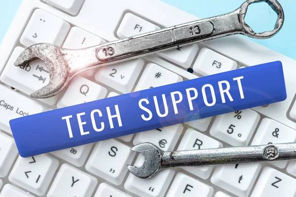 Conceptual Display Tech Support Business Overview Unterstützung Von Personen Die — Stockfoto