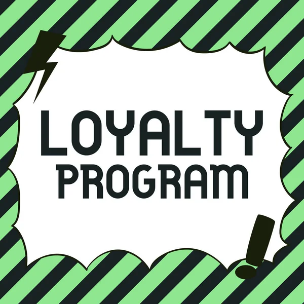 Conceptual Display Loyalty Program Word Written Marketing Effort Provide Incentives — Stock Photo, Image