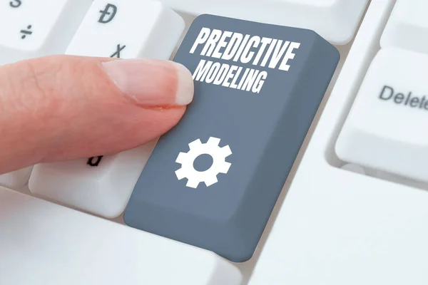 Podepsat Zobrazení Prediktivní Modelování Business Showcase Strategie Údržby Řízené Prediktivní — Stock fotografie