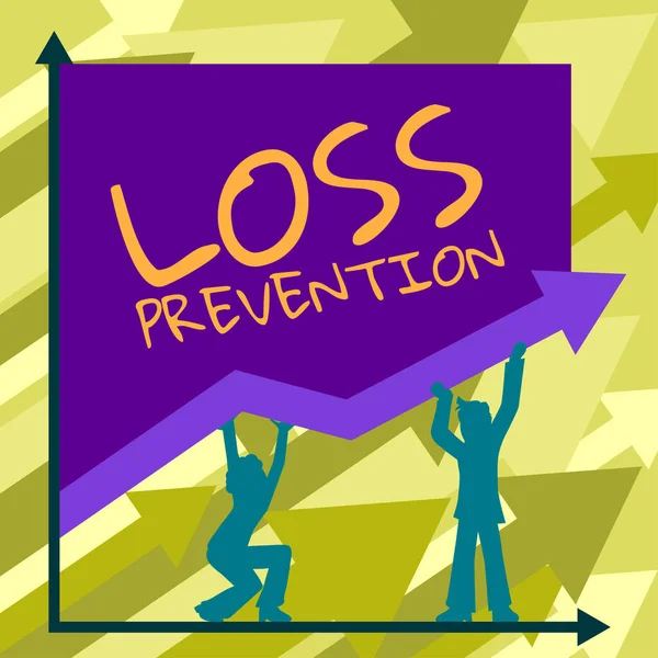Tekst Met Inspiratie Loss Prevention Business Concept Het Feit Dat — Stockfoto