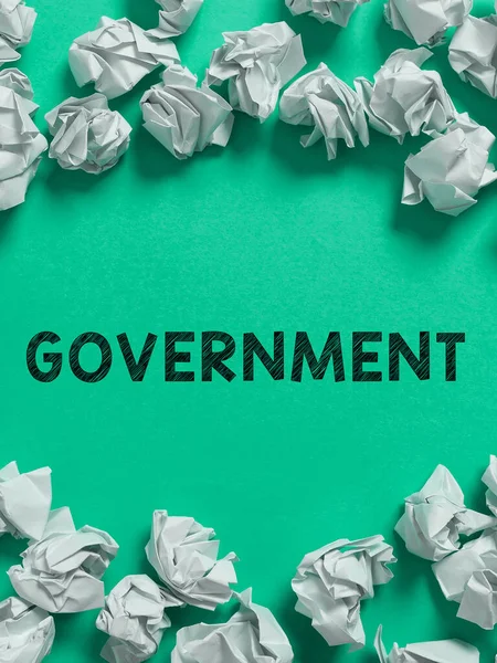 Podpis Wyświetlający Rząd Pomysł Biznes Grupa Osób Posiadających Uprawnienia Rządzenia — Zdjęcie stockowe