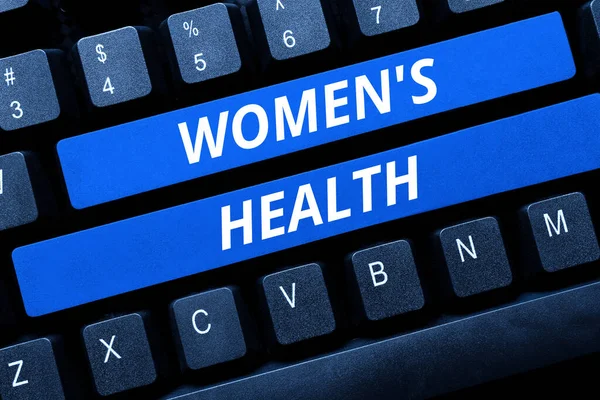 Stock image Inspiration showing sign Womens Health, Word Written on Womens physical health consequence avoiding illness