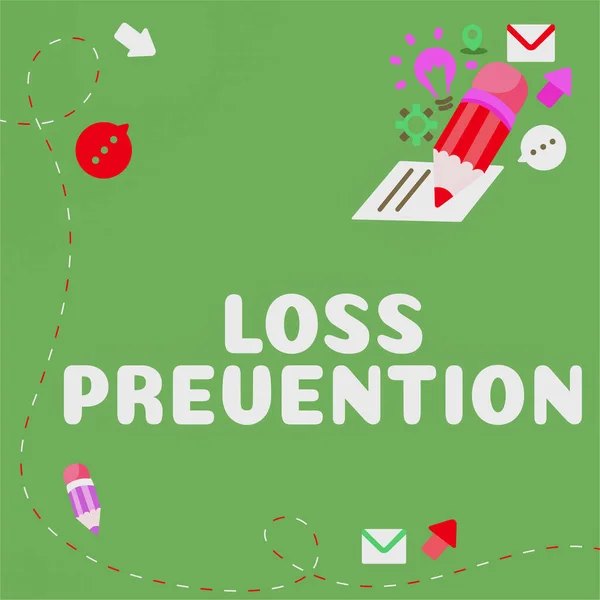 Text Zeigt Inspiration Loss Prevention Business Ansatz Die Tatsache Dass — Stockfoto