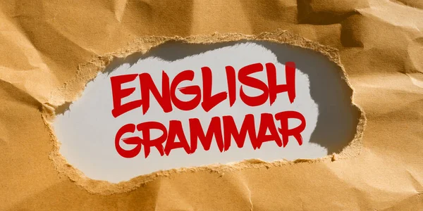 Konzeptionelle Englische Grammatik Business Kurse Decken Alle Sprach Und Schreibstufen — Stockfoto