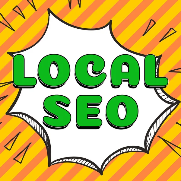 Didascalia Concettuale Local Seo Word Effective Way Marketing Your Business — Foto Stock