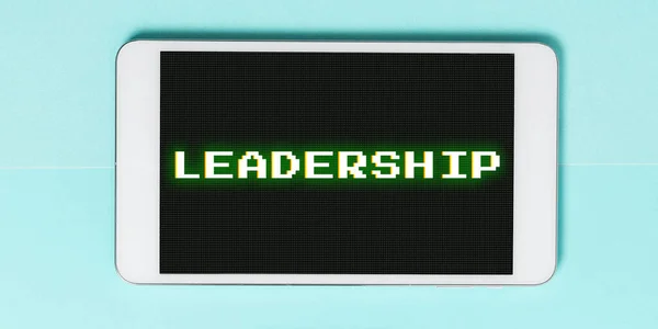 Концептуальний Підпис Лідерство Слово Здібностей Діяльність Участю Лідерів Групи Людей — стокове фото