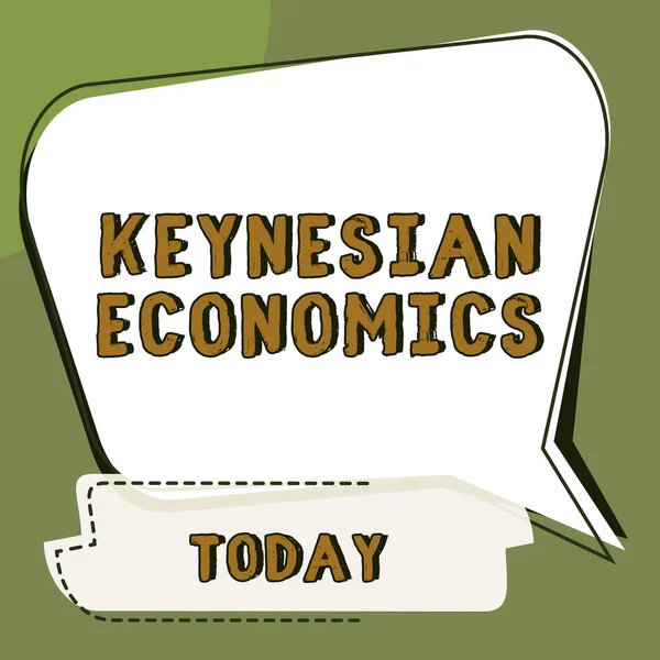 Assinar Exibindo Economia Keynesiana Palavra Para Programas Monetários Fiscais Pelo — Fotografia de Stock