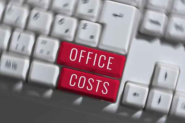 Writing Displaying Text Office Costs Internet Concept Amount Money Paid — Stock Photo, Image