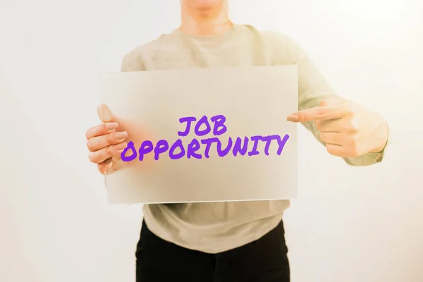 Kézírás Szöveg Job Opportunity Conceptual Photo Opportunity Employment Chance Get — Stock Fotó