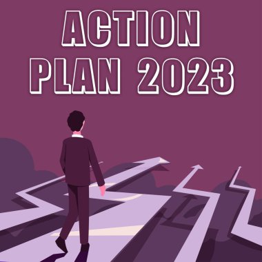 İşaret İşlem Planı 2023 'ü gösteren ilham kaynağı, iş yapılacaklar listesi önümüzdeki yıl yapılacak şeylerin sayısını içeriyor