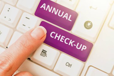 Yıllık Konsept Kontrol, Yıllık Değerlendirme ve Kişilerin Sağlık Durumu İncelemesi Üzerine Yazılan Sözcük