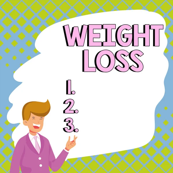 손으로 Weight Loss Business Conception Decrease Body Fluid Muscle Mass — 스톡 사진