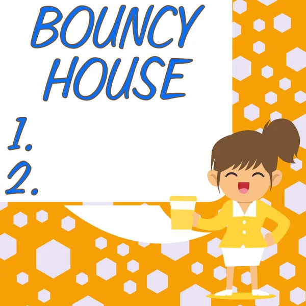 Text Zobrazující Inspiraci Bouncy House Word Written Automated Program Který — Stock fotografie