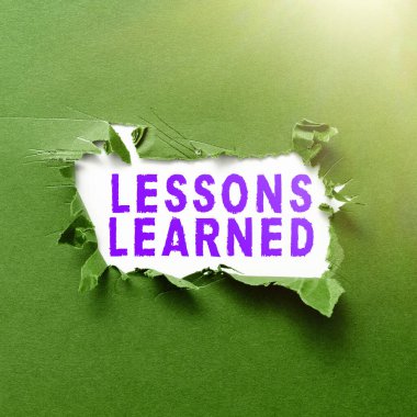 Kavramsal Görünüm Dersleri Öğrenildi, Kavram Oluştur anlamı paylaşımı teşvik et ve deneyimden türetilen bilgiyi kullan