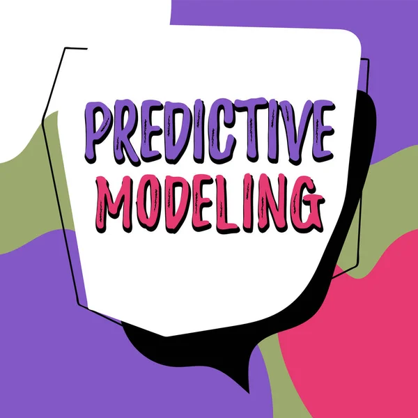 Fogalmi Felirat Prediktív Modellezés Word Írt Karbantartási Stratégia Által Vezérelt — Stock Fotó