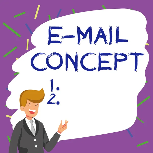Sign Exibindo Mail Concept Sequência Ideias Negócios Esforços Marketing Para — Fotografia de Stock