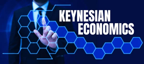 Tekst Die Inspiratie Laat Zien Keynesiaanse Economie Business Idee Monetaire — Stockfoto