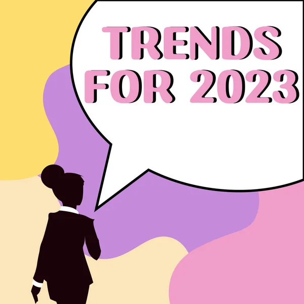 2023 Için Yazısı Eğilimleri Nternet Kavram Listesi Yıl Çok Hızlı — Stok fotoğraf
