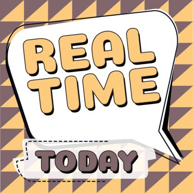 Kavramsal görüntü Gerçek Zaman, kavramsal fotoğraf bir süreç veya olayların meydana geldiği gerçek zaman