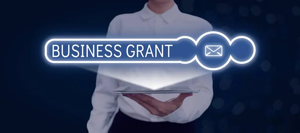 Tekst Inspirujący Business Grant Business Approach Strategie Pracy Osiągają Cele — Zdjęcie stockowe