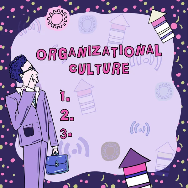 Organizational Culture Business Idea 사람들 집단내에서 어떻게 작용하는지에 — 스톡 사진