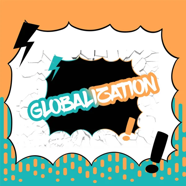 Globalisierung Konzept Für Die Entwicklung Einer Zunehmend Integrierten Weltwirtschaft — Stockfoto