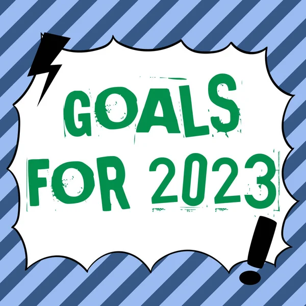 2023 년에는 목표를 2023 년에는 가지고 성취하고 것들에 인터넷 — 스톡 사진