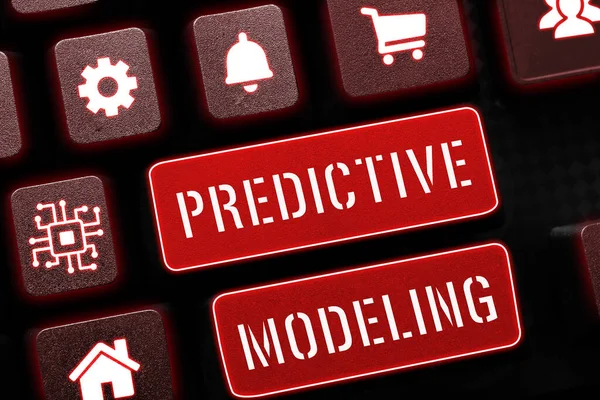 Koncepční Zobrazení Prediktivní Modelování Strategie Údržby Podnikatelského Konceptu Řízená Prediktivní — Stock fotografie