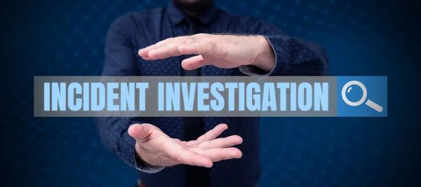 Leyenda Conceptual Incident Investigation Business Idea Responsible Integrity Incident —  Fotos de Stock