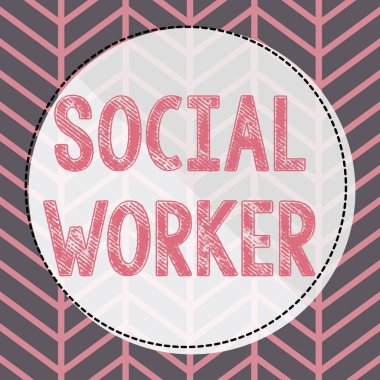 Sosyal hizmet görevlisini gösteren bir imza, yetersiz veya gelirsiz devlet adamlarından yardım sözü