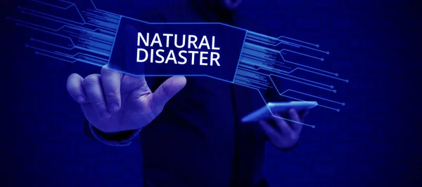 Writing Displaying Text Natural Disaster Conceptual Photo Occurring Course Nature — Stock Photo, Image