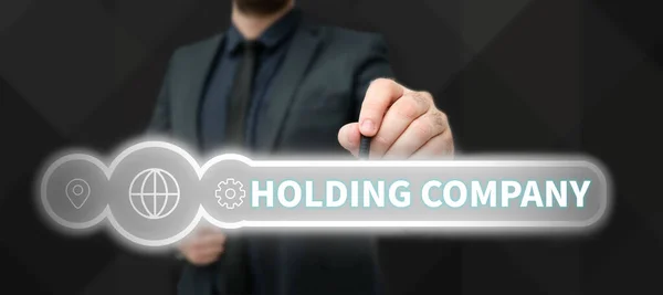 Εννοιολογική Απεικόνιση Holding Company Business Concept Stocks Ακίνητα Και Άλλα — Φωτογραφία Αρχείου