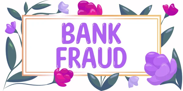 Legenda Conceitual Fraude Bancária Palavra Para Perversão Intencional Verdade Para — Fotografia de Stock