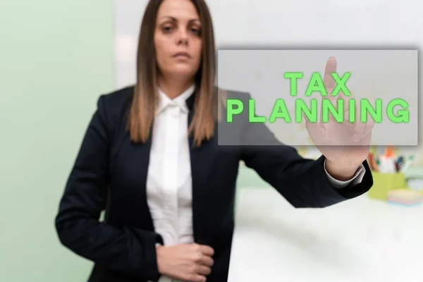 Handwriting Text Tax Planning Business Idea Analysis Financial Situation Plan — Stock Photo, Image