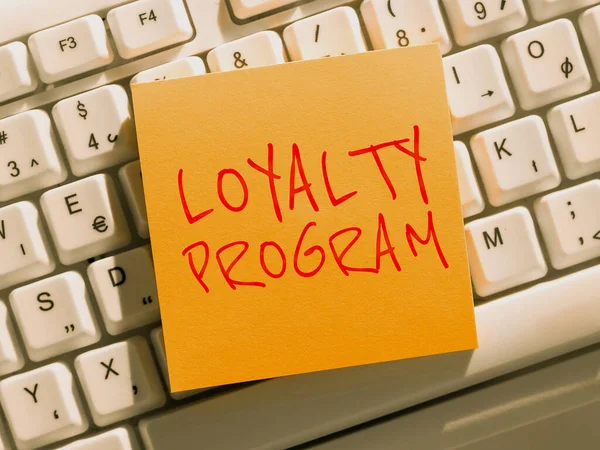 Conceptuele Weergave Loyaliteitsprogramma Business Idee Marketing Inspanning Die Prikkels Klanten — Stockfoto