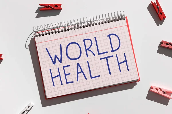 Texte Source Inspiration World Health Parole Écrite Lors Journée Mondiale — Photo