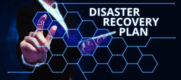 Conceptual Display Disaster Recovery Plan Concept Meaning Having Backup Measures — Stock Photo, Image