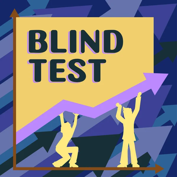 Tekst Die Inspiratie Toont Blind Test Conceptuele Foto Sociale Betrokkenheid — Stockfoto