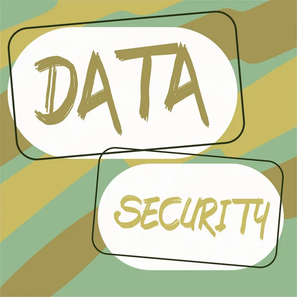 Szöveg Felirat Bemutató Adatbiztonság Üzleti Megközelítés Titoktartás Disk Titkosítás Biztonsági — Stock Fotó