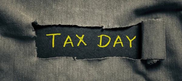 Tax Day 텍스트 Business Approach Colloquial Term Time — 스톡 사진