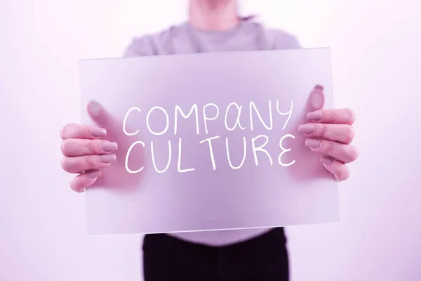 Unternehmenskultur Geschäftsansatz Das Umfeld Und Die Elemente Denen Mitarbeiter Arbeiten — Stockfoto