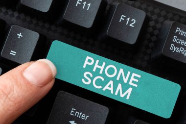 Telefon Dolandırıcılığı, İş Konsepti, Ürünleri veya servis Telesallerini tanıtmak için istenmeyen çağrılar almak