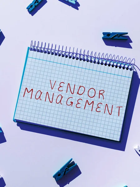 Vendor Management Word Activity Research Sourcing Vendors — 스톡 사진