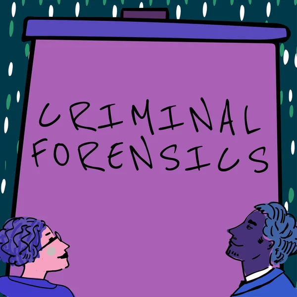 Schreiben Von Textanzeigen Criminal Forensics Business Approach Federal Offense Maßnahmen — Stockfoto