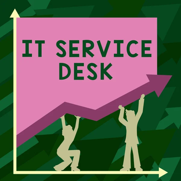 Display Concettuale Service Desk Concetto Che Significa Supporto Tecnologico Centro — Foto Stock